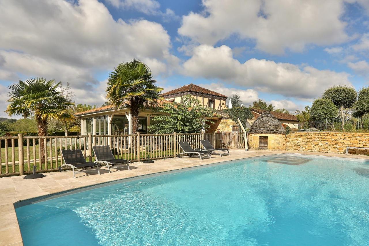 Hotel Le Mas De Castel - Piscine Chauffee Sarlat-la-Caneda Bagian luar foto
